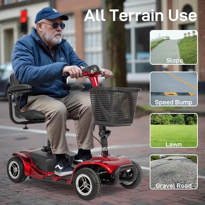Heavy Duty Electric Scooter for Adults Seniors Mobile Powered Wheelchair