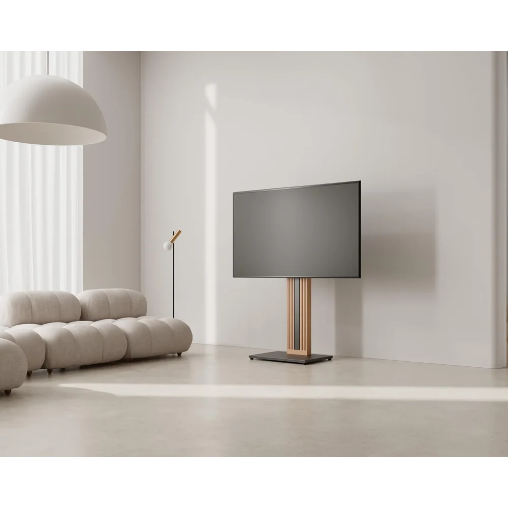 Design Wood TV Stand with Swivel Mount for 32-65 Inch Screens