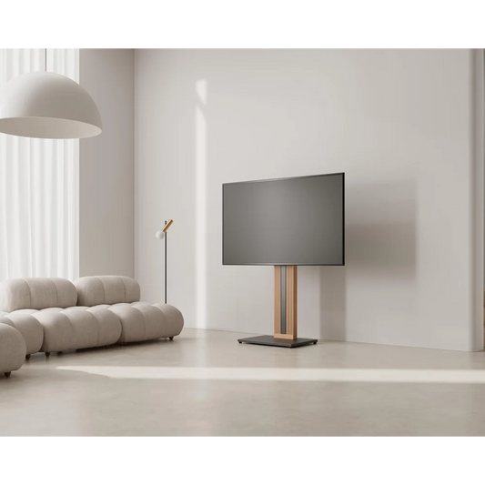 Design Wood TV Stand with Swivel Mount for 32-65 Inch Screens