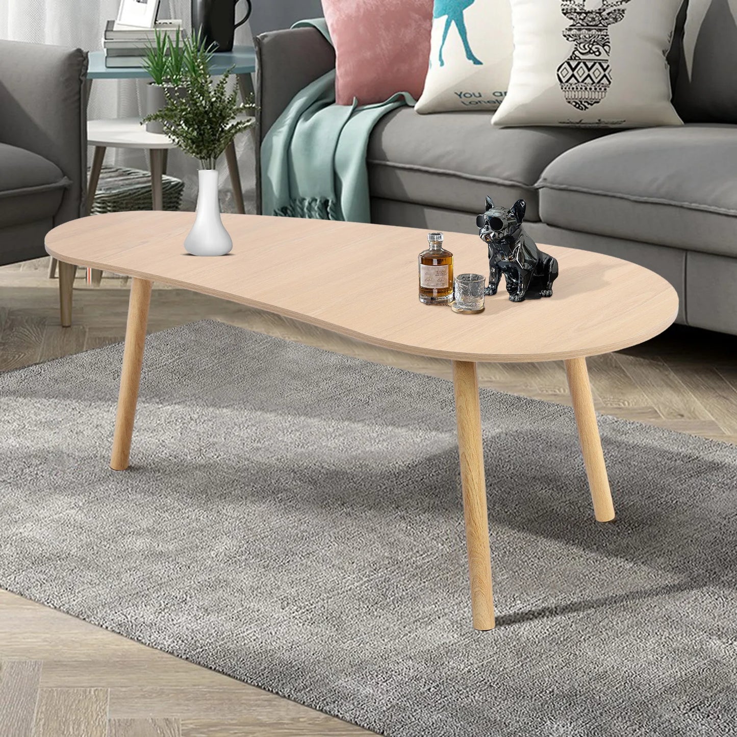 Ljustra Mango Shape Coffee Table Modern Minimalist Nordic Design