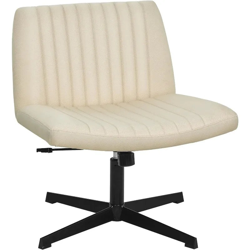 Criss Cross Armless Office Chair Modern Height Adjustable Desk Chair