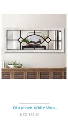 Modern Arched Wall Mirror 20x30 Aluminum Frame Bedroom Decor