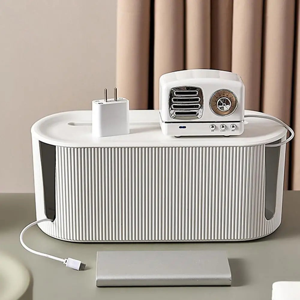 Ljustra Cable Management Box Plug Board Storage Organizer for Home Office