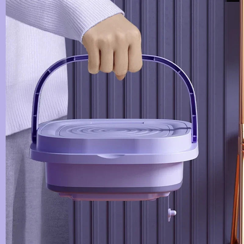 Portable Mini Washing Machine Bucket for Clothes Travel Washer