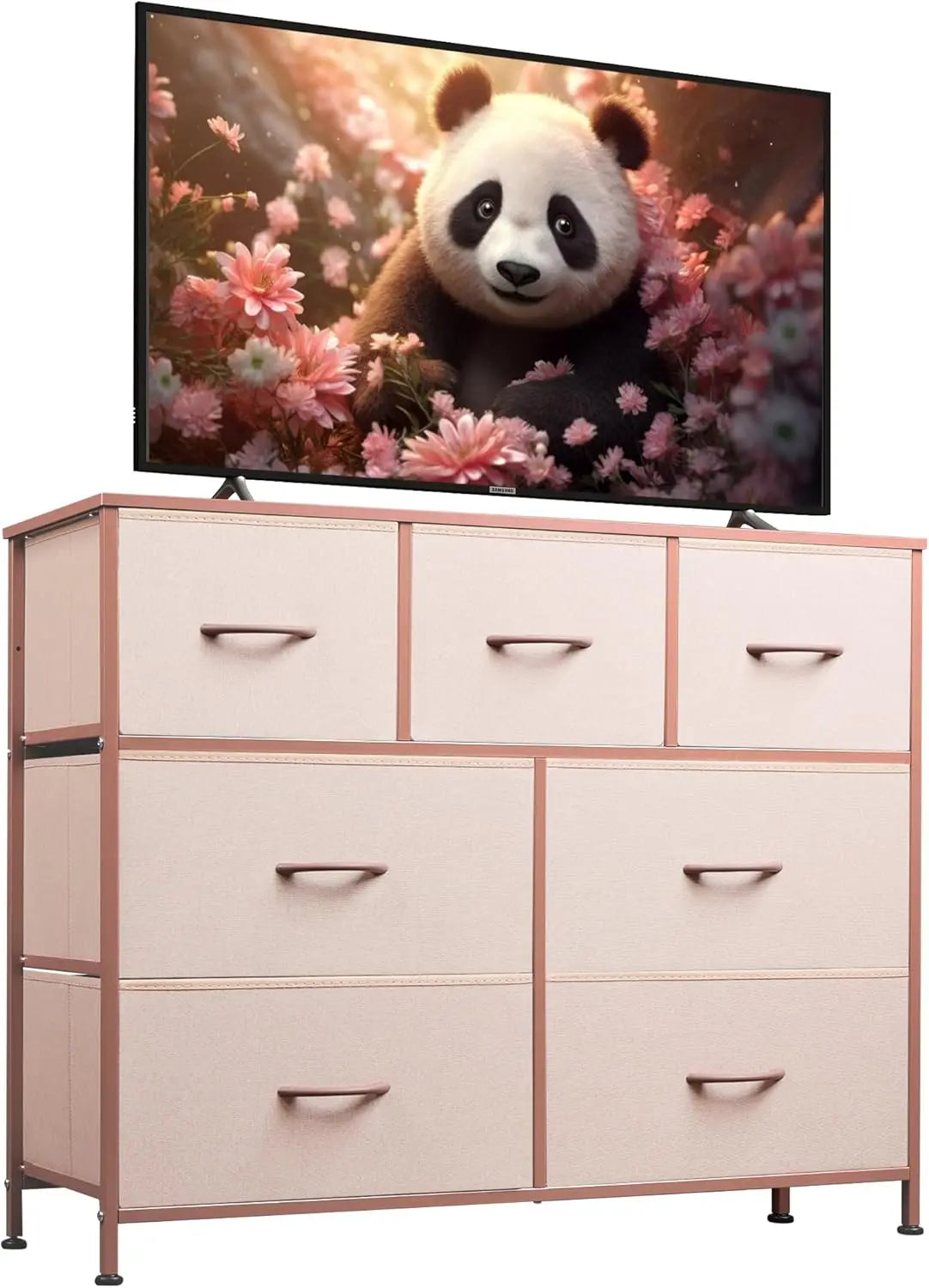 7 Drawer Dresser TV Stand Media Console Table for TVs up to 45 Inch