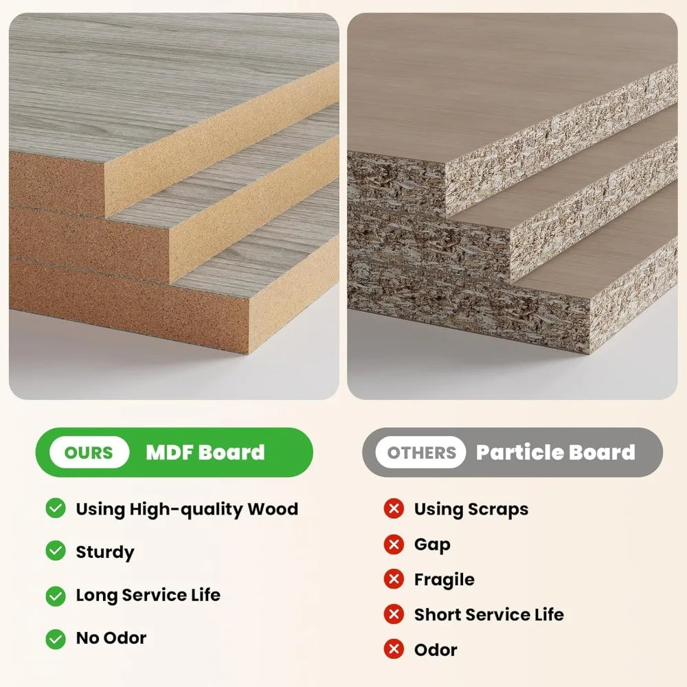 Display Cabinet Curio Case with 4-Tier Glass Doors and LED Lights