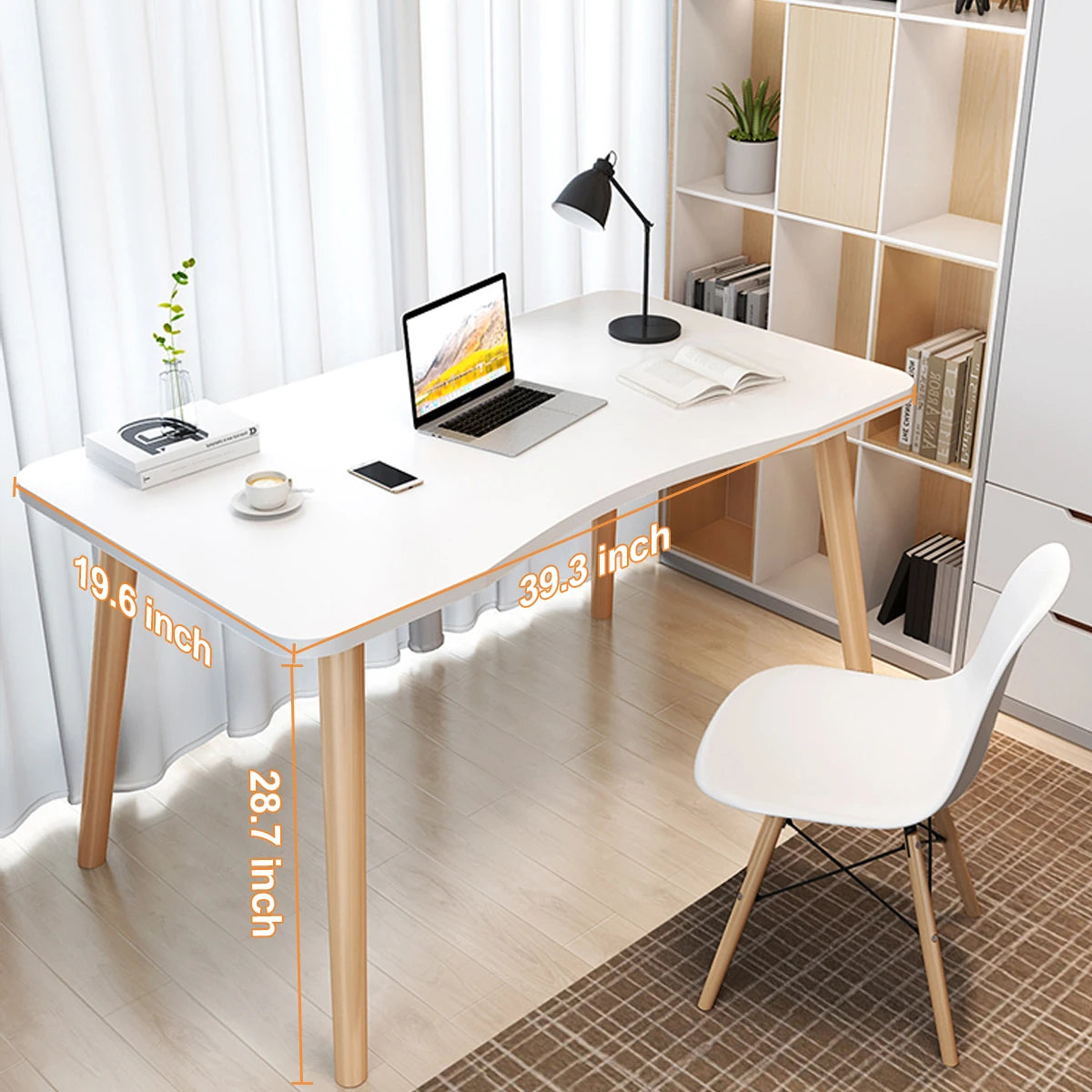 Modern Computer Desk Simple Style Home Office Vanity Study Desk
