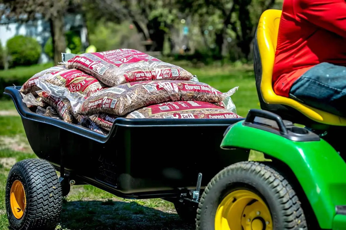 Heavy-Duty ATV UTV Utility Trailer 1500 lb Capacity for Ice Fishing