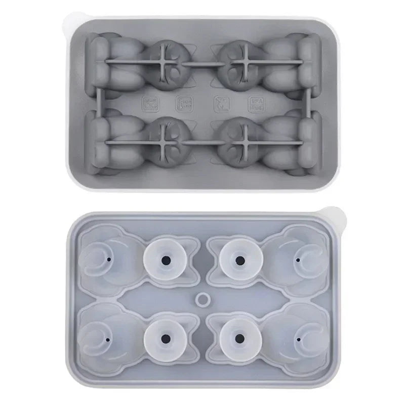 Silicone Cat Ice Cube Mold Fun Animal Ice Balls for Home Use
