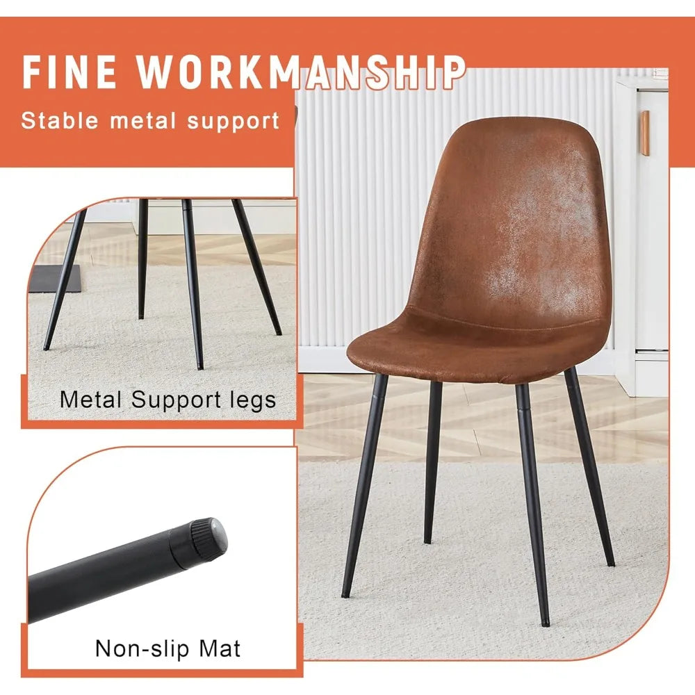 79 Inch Dining Table Set for 8 Wood Rectangular Kitchen Table Chairs