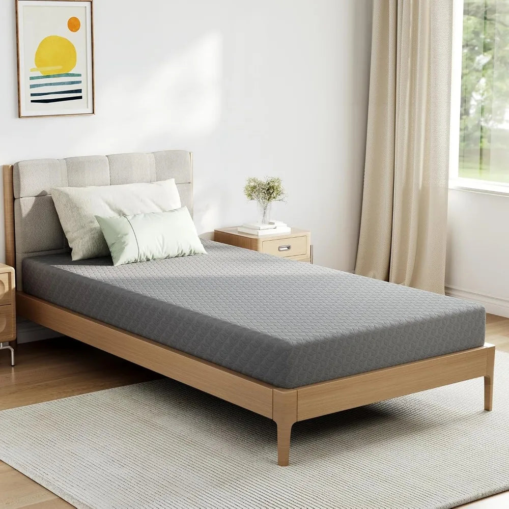 Ljustra Twin Mattress Kids 5 Inch Gel-Infused Memory Foam Cool Touch
