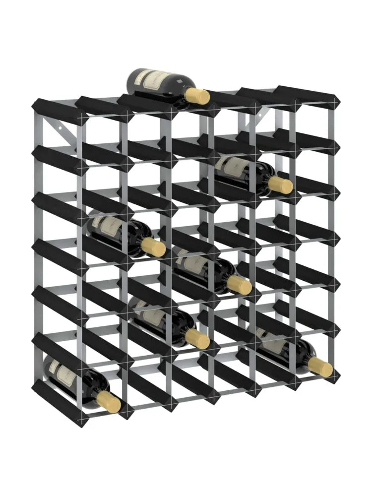 Ljustra Wine Rack for 42 Bottles Solid Pine Wood Rustic Bar Storage