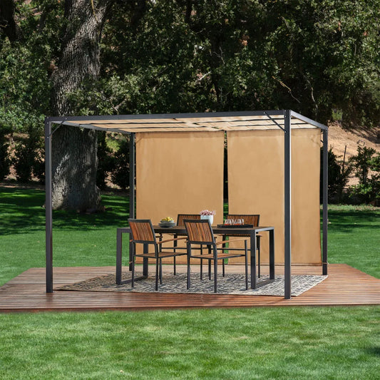 Westray Steel 9.5x9.5 FT Gazebo Outdoor Canopy Garden Patio Shelter