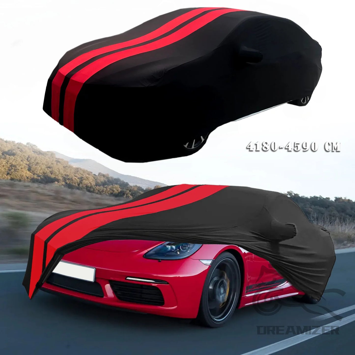 Universal Stretch Car Cover Indoor Dust Sun Protection for Porsche 911 718