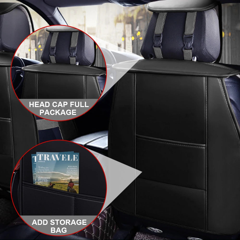 PU Leather Car Seat Covers Universal Protection for Sedan SUV Truck