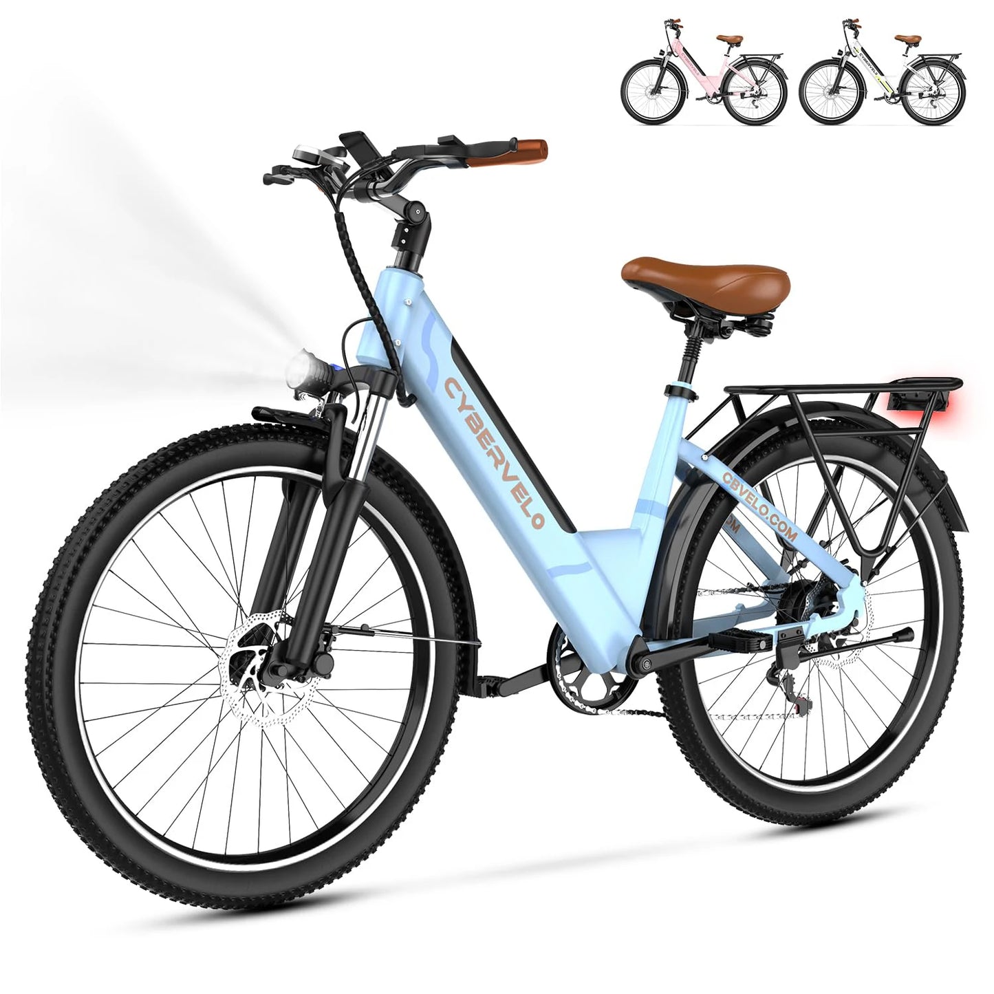 Ljustra Electric Bike 1000W Motor 48V Battery 40-60 Miles Ebike