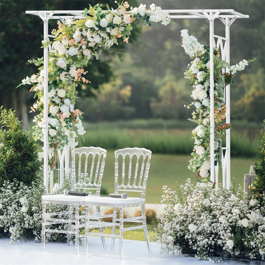 Stereoscopic Garden Arch Metal Wedding Arch Outdoor Pergola Trellis