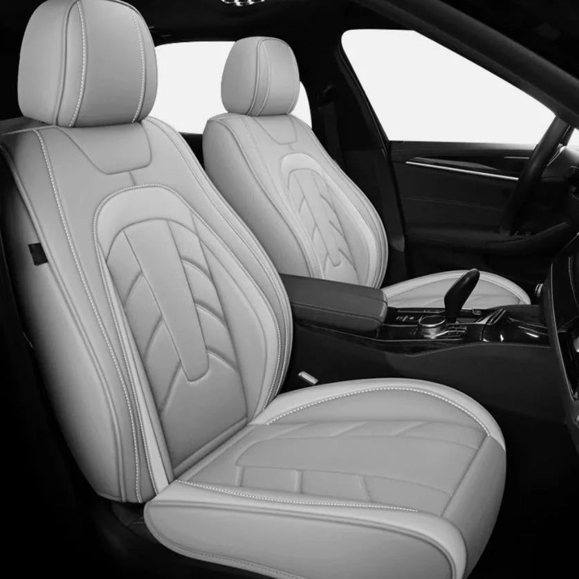 Toyota Full Set PU Leather Seat Covers 5-Seats Washable Anti-Slip