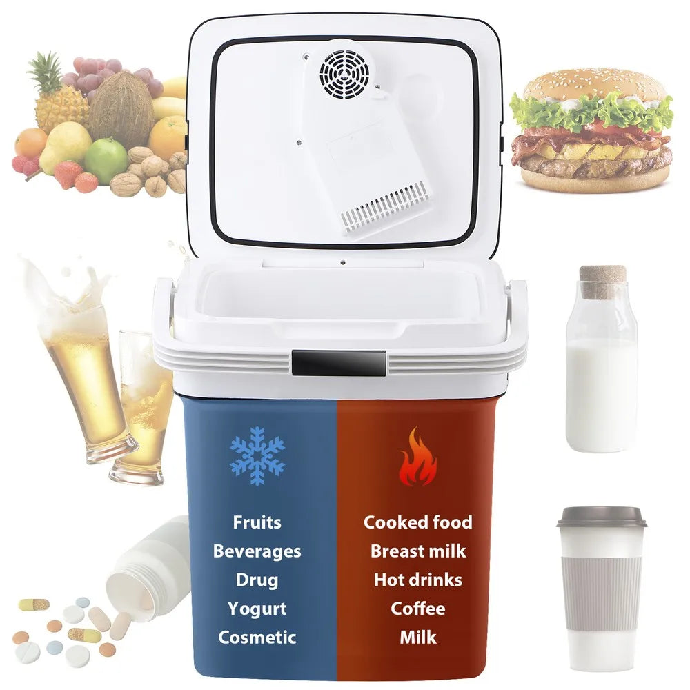 Car Fridge Electric Cooler Warmer 12V AC DC Portable 29L for Travel