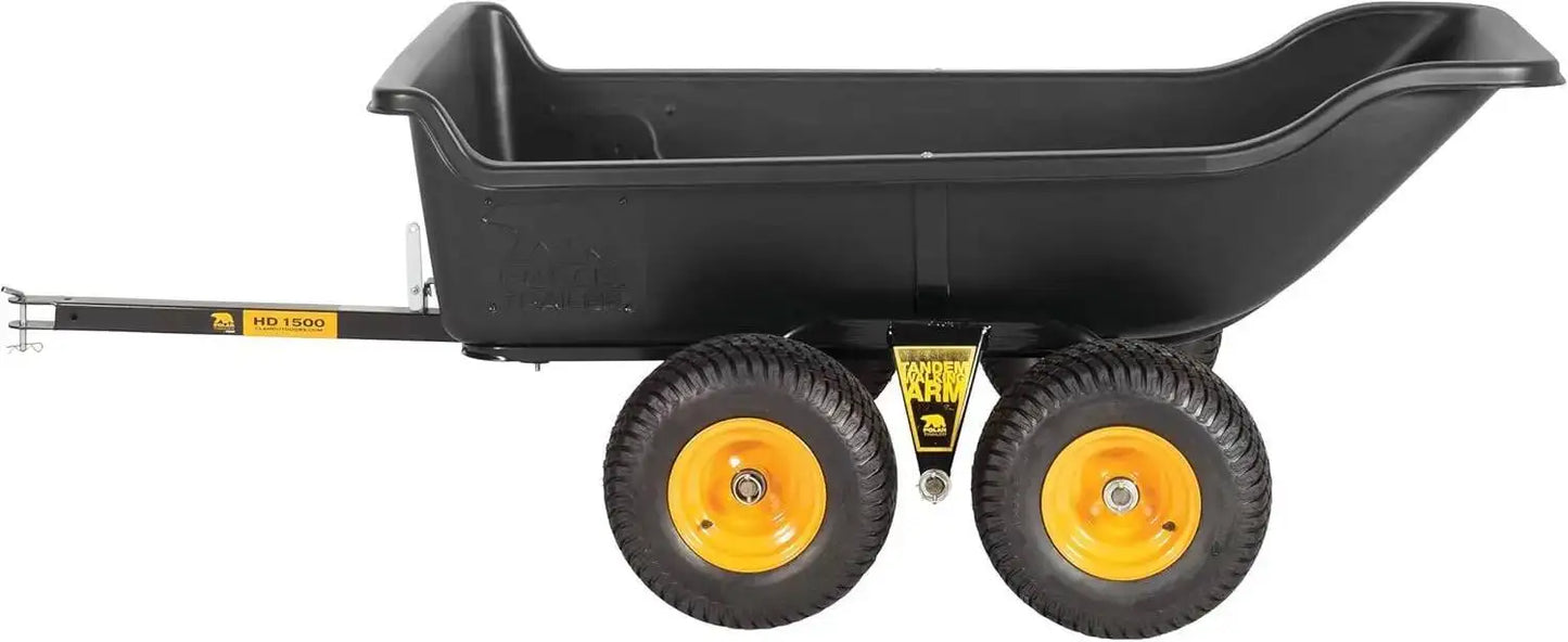 Heavy-Duty ATV UTV Utility Trailer 1500 lb Capacity for Ice Fishing