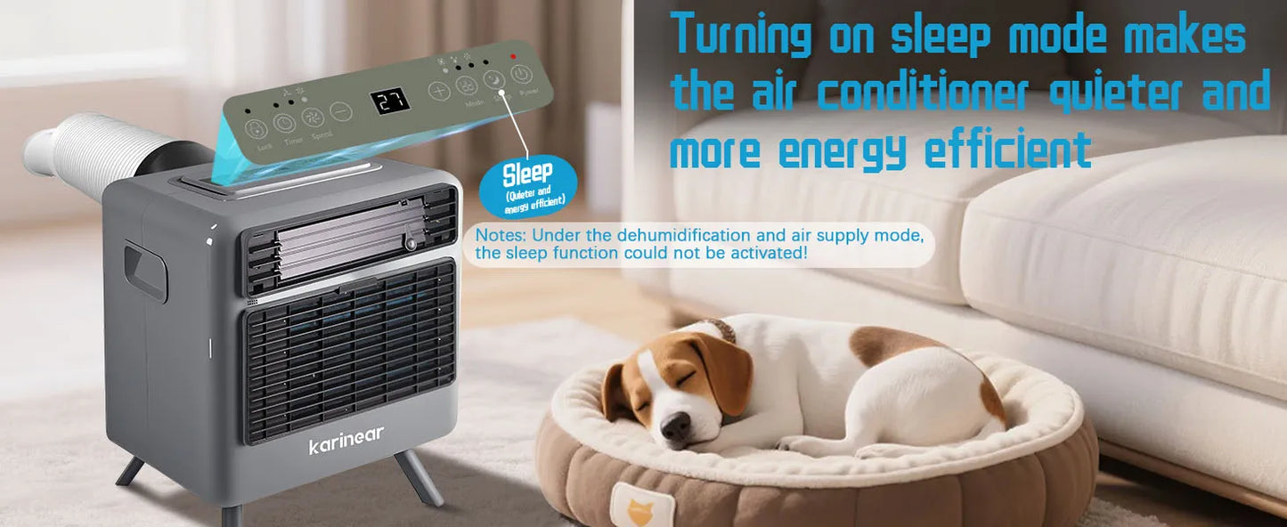 Portable Air Conditioner Camping 3300BTU Fast Cooling 60°F Tent RV