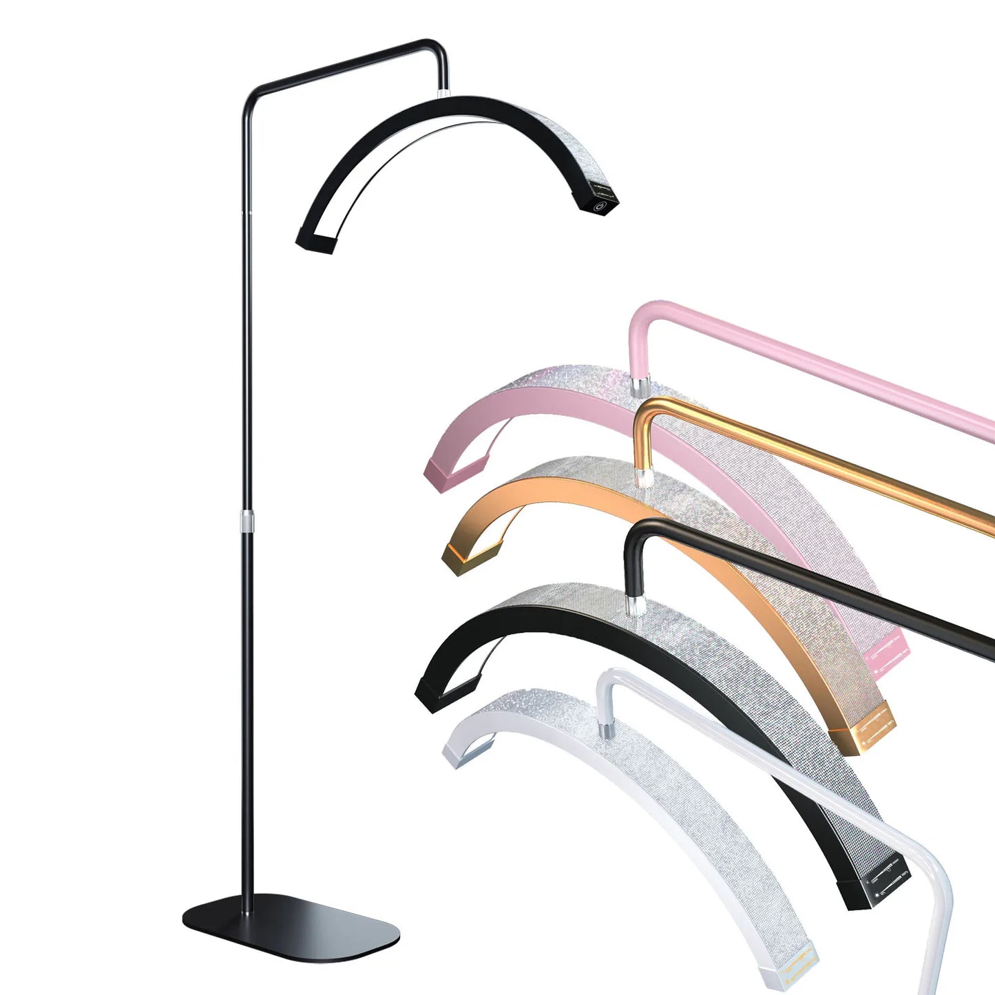 Fosoto Half-moon LED Video Light for Beauty Salon Tattoo Eyelash Work