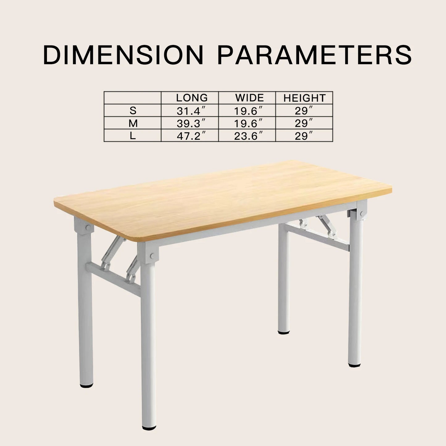 Computer Desk Folding Study Table No Assembly Required Home Office