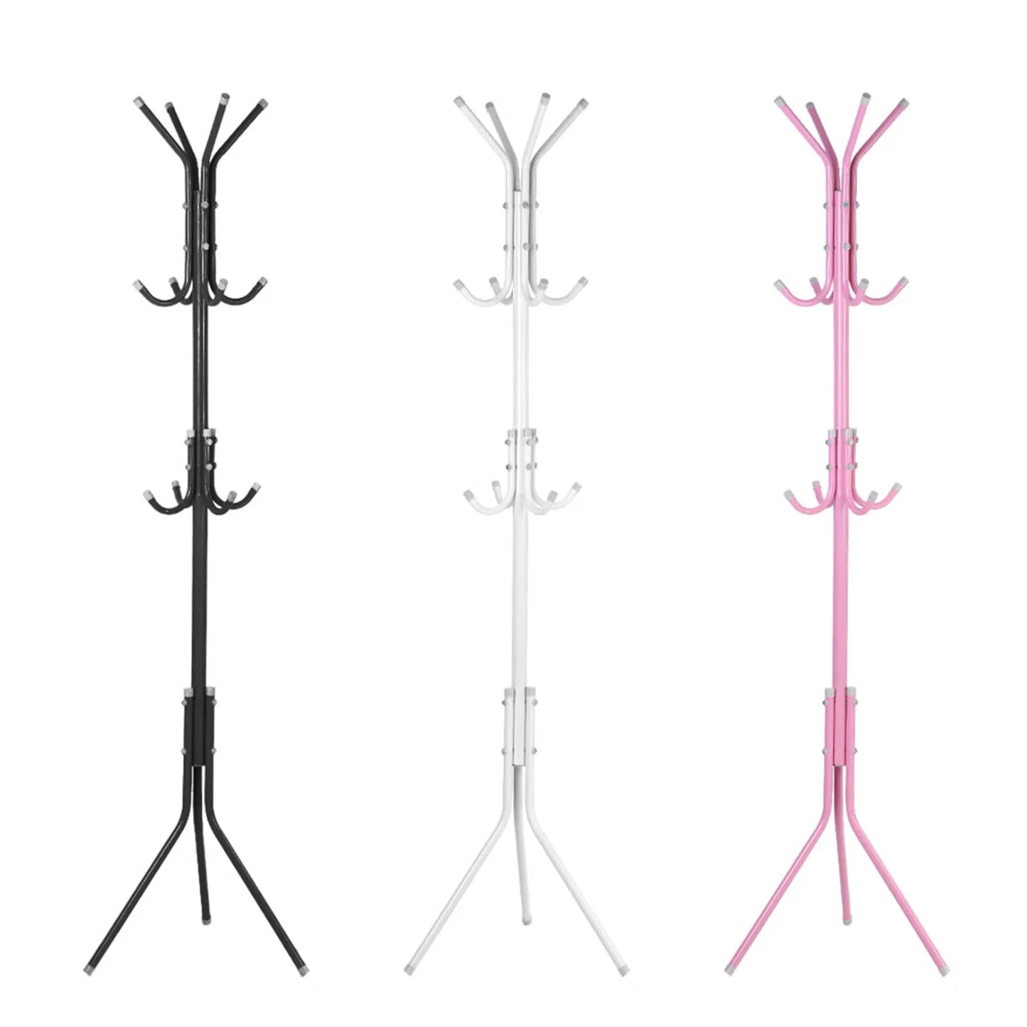 Multi Hook Metal Coat Hat Rack Tree Stand Organizer for Home Bedroom