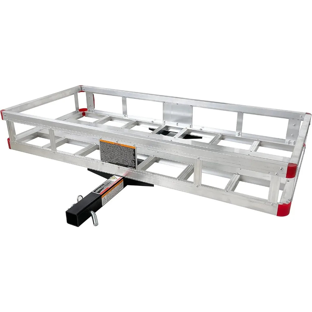 Aluminum Hitch Cargo Carrier 500lb Capacity Universal Fit for RVs SUVs