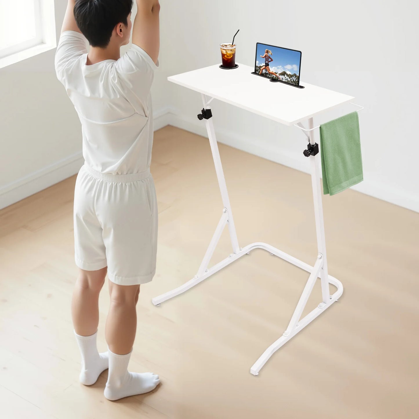 Adjustable Bike Trainer Desk Fitness Office Writing Height Adjustable