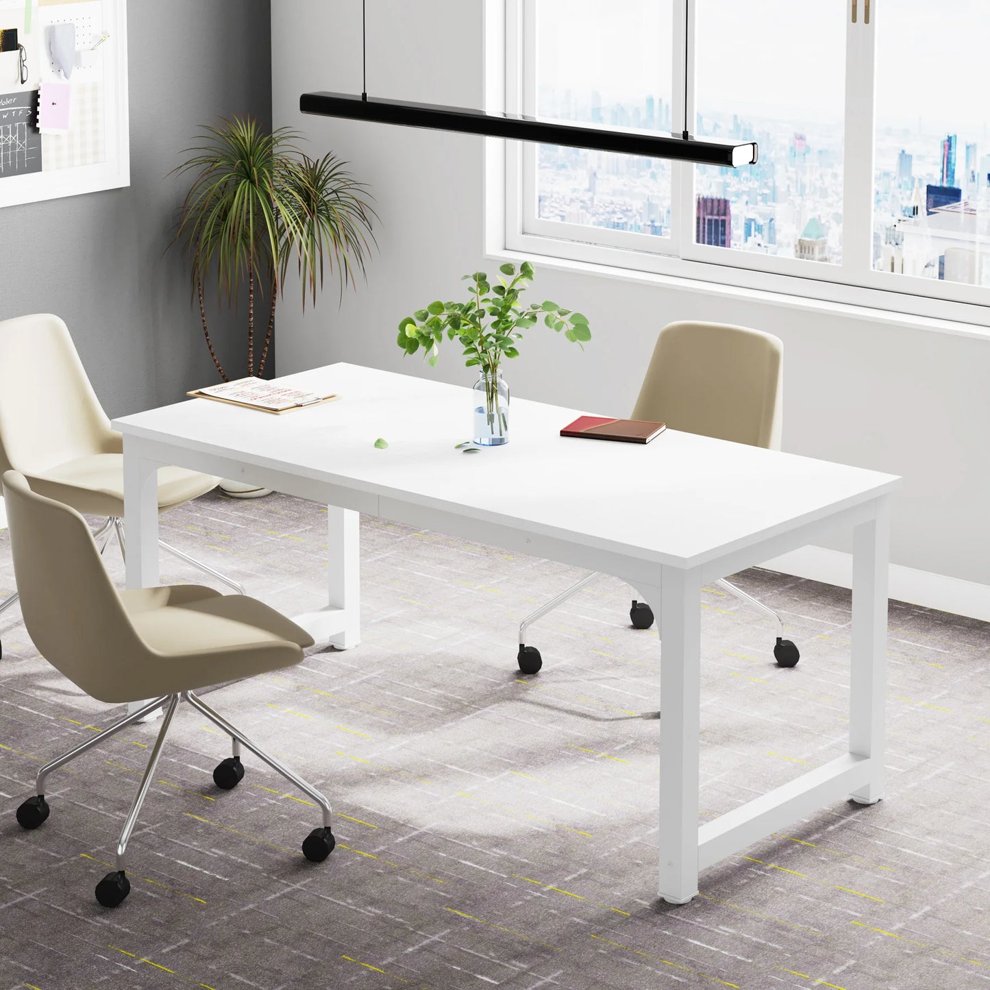 Ljustra Large Office Desk Modern Writing Table Workstation for Home Office