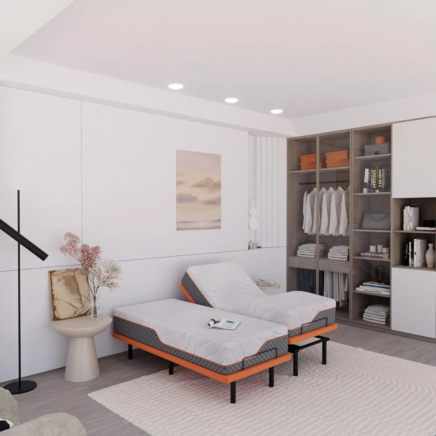 Ljustra 14 Inch Twin XL Memory Foam Hybrid Mattress Medium Firm