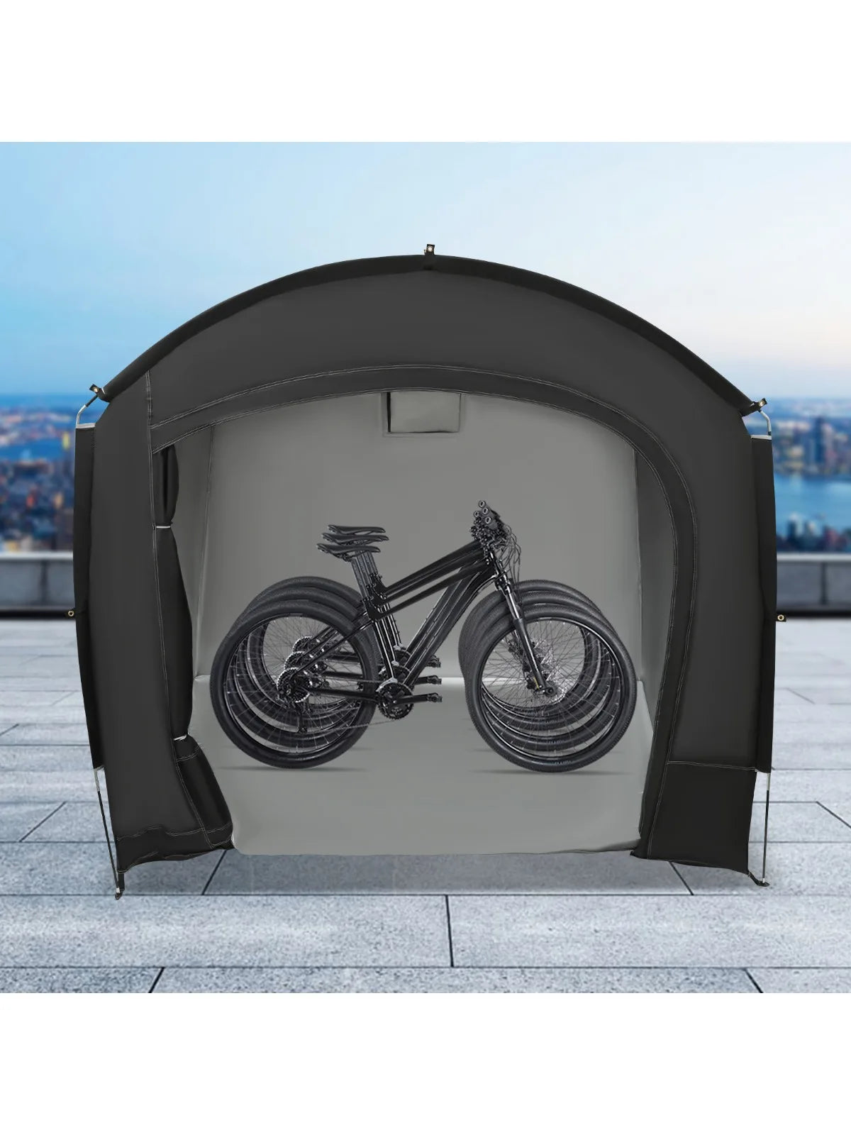 Portable Travel Bike Storage Tent for 3-4 Bikes Outdoor Protection