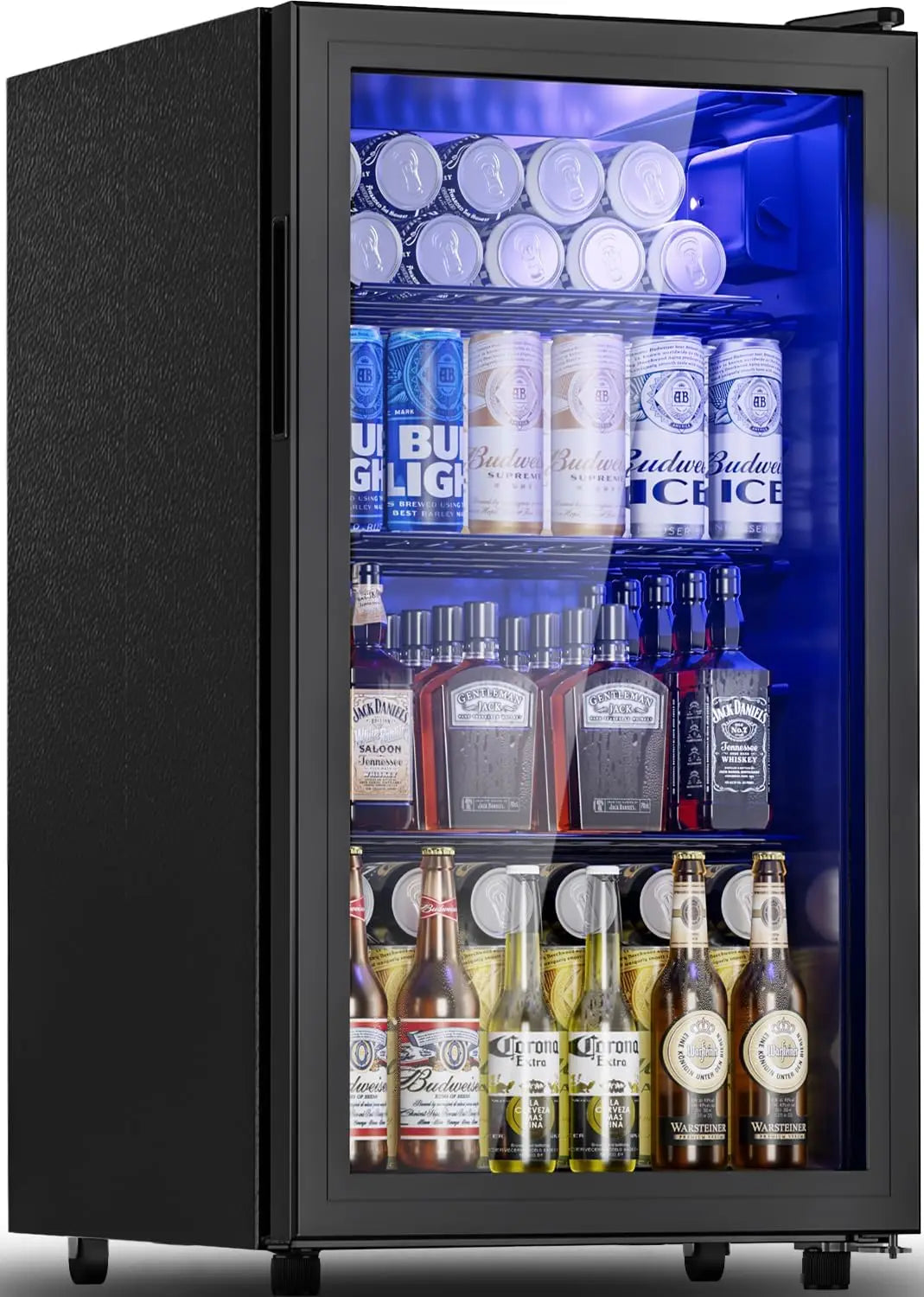 Beverage Refrigerator 128 Can Mini Fridge Cooler for Home Office Bar