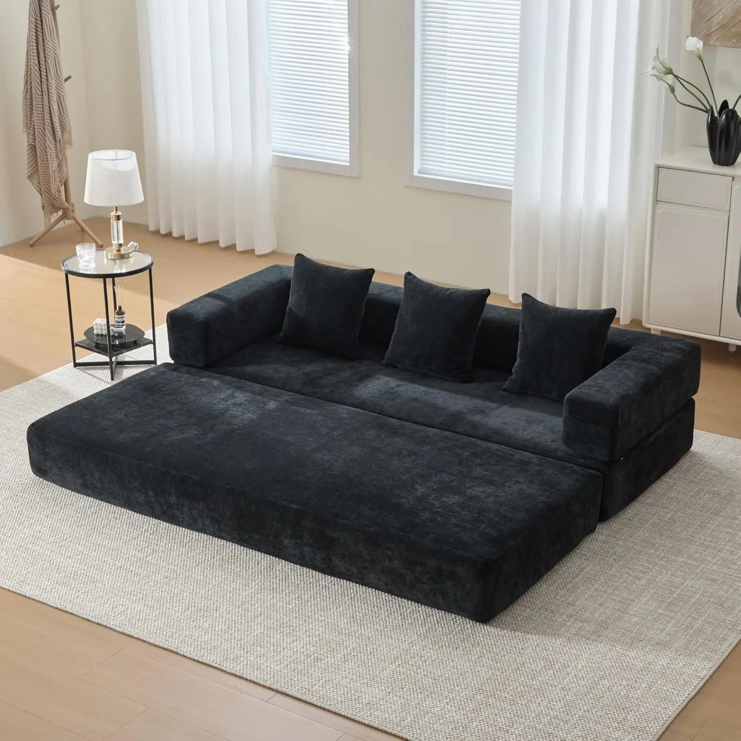 Ljustra Convertible Sleeper Sofa Bed Folding Couch Lounge Bed