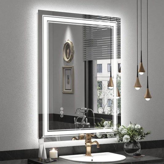 Ljustra LED Bathroom Mirror Dimmable Anti-Fog Shatterproof Backlit