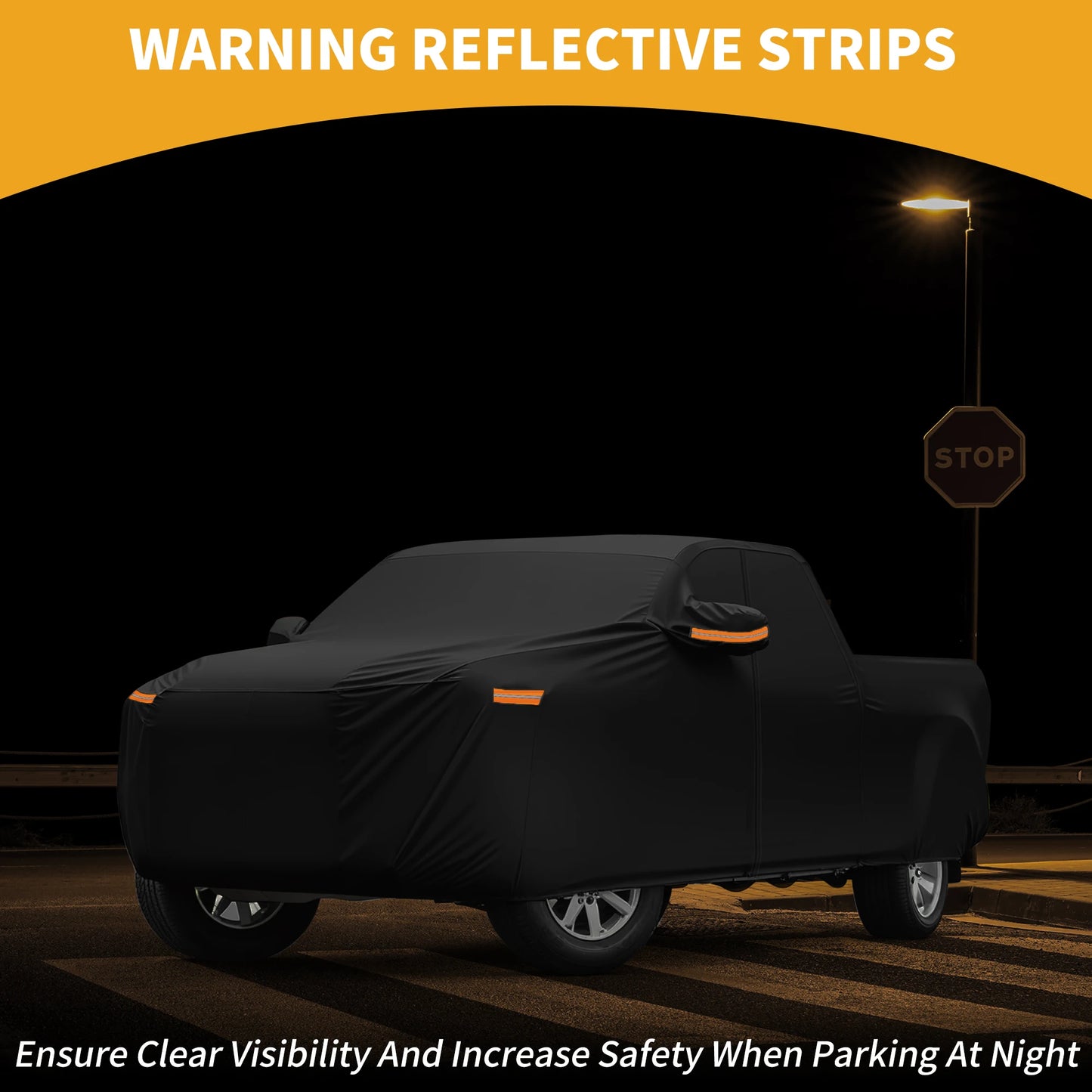 All Weather Car Cover for Ford Ranger Black 190T-Pu with Zipper