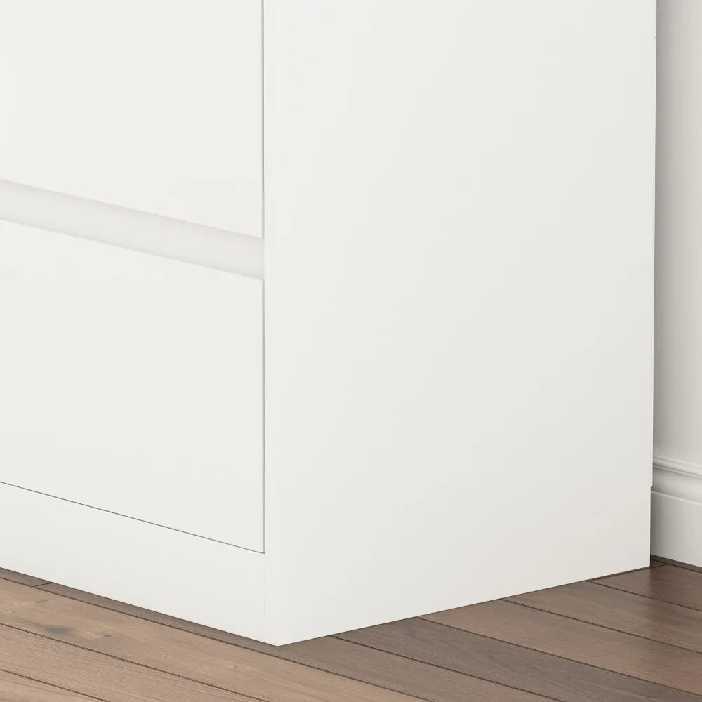 L-Shaped Dressing Table 6 Drawers Extendable Vanity Desk Combo