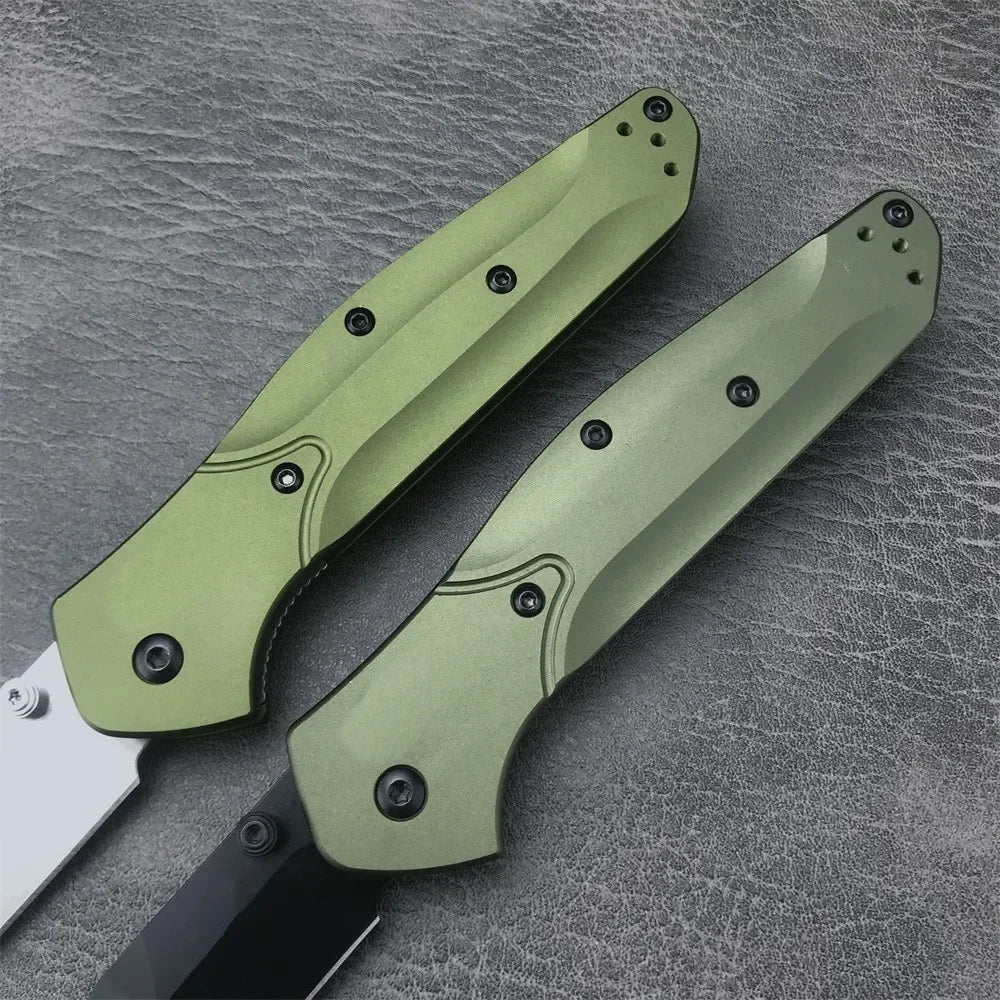 Ljustra Green Handle 940 Folding Knife D2 Blade EDC Survival Tool