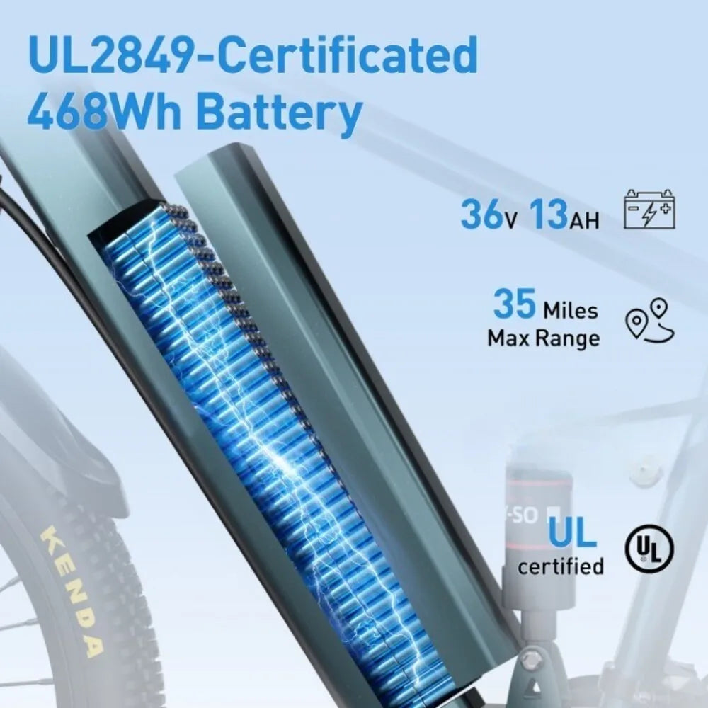 Electric Mountain Bike 500W Motor 36V Battery 26 24 Inch Adults Ebike