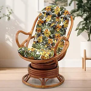 Java Lounge Swivel Rocking Chair Handmade Natural Rattan Wicker