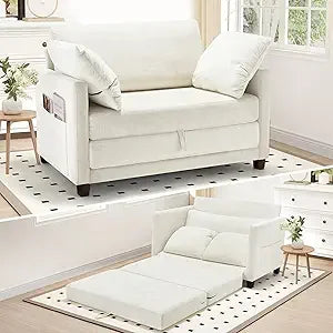 51 Inch Convertible Sofa Bed Loveseat Sleeper Sofa for Small Spaces