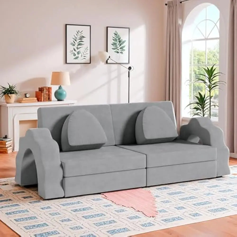 Modular Kids Play Couch Convertible Foam Sofa for Playroom