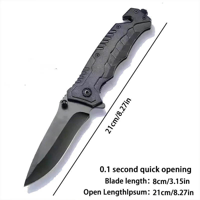 Multi Functional Foldable Camping Knife with Safety Lock for Fishing