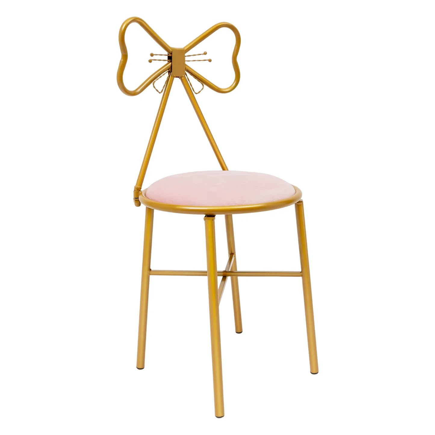 Butterfly Shaped Vanity Chair Makeup Stool Dining Chair with Backrest