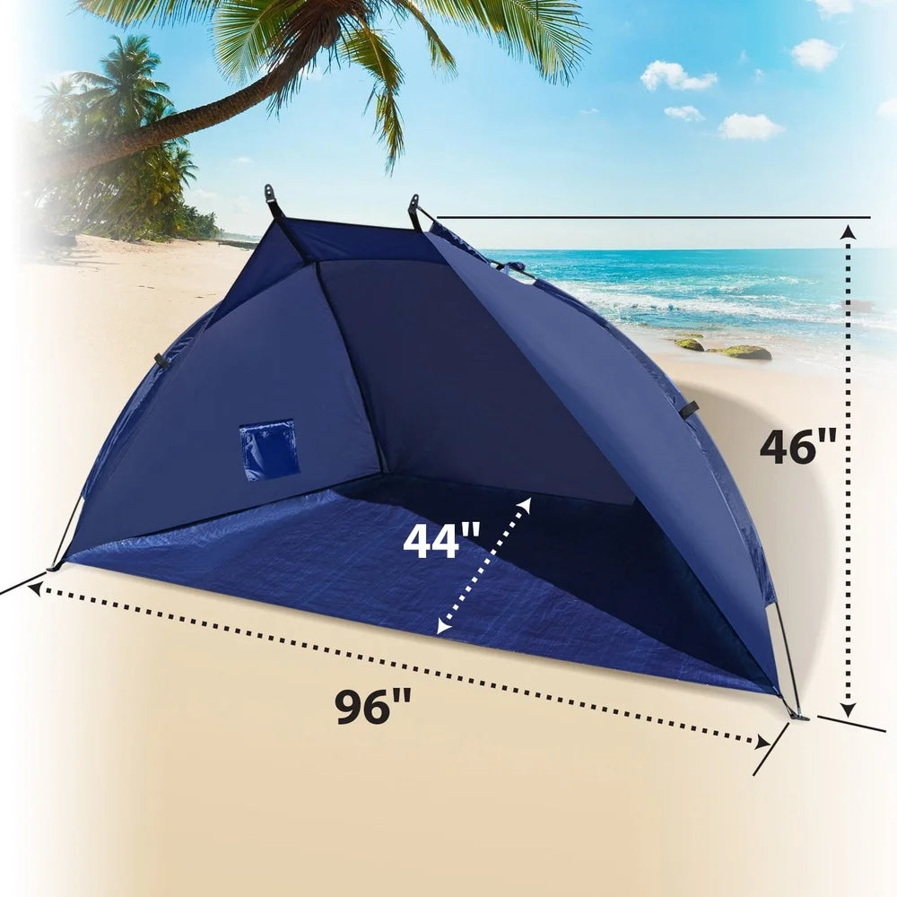 Beach Tent Sunshade Shelter Outdoor Canopy Easy Pop Up Water-Resistant