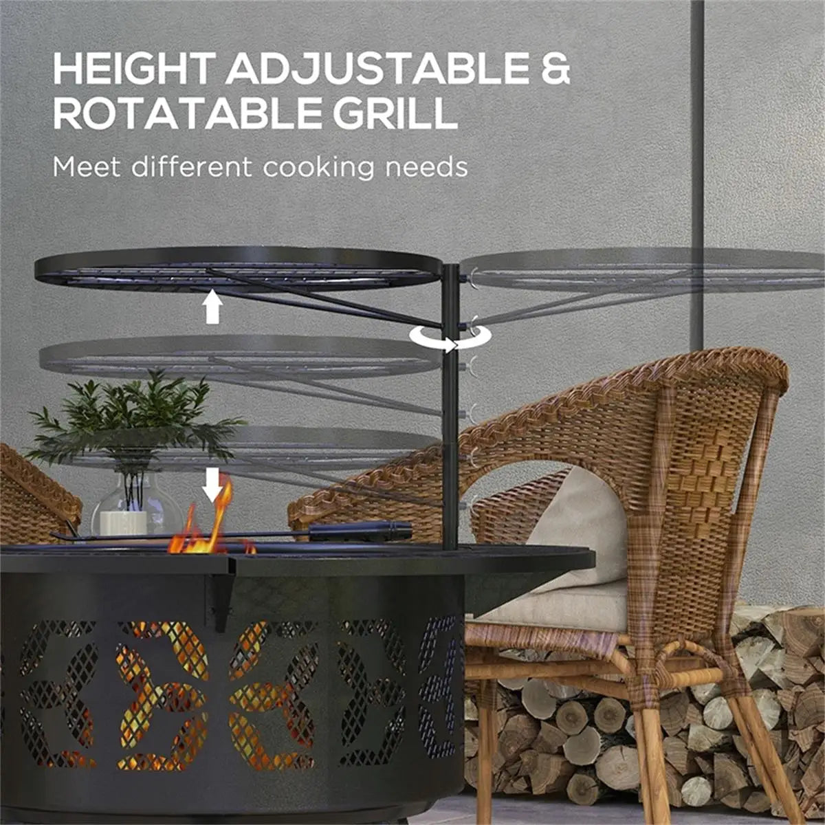 Portable Outdoor Fire Pit for Camping and Backyard Gatherings