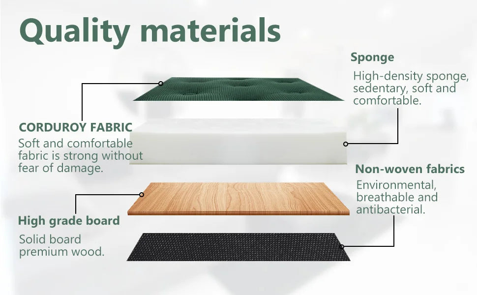 63 Storage Ottoman Upholstered Tufted Storage Bench for Living Room Bedroom