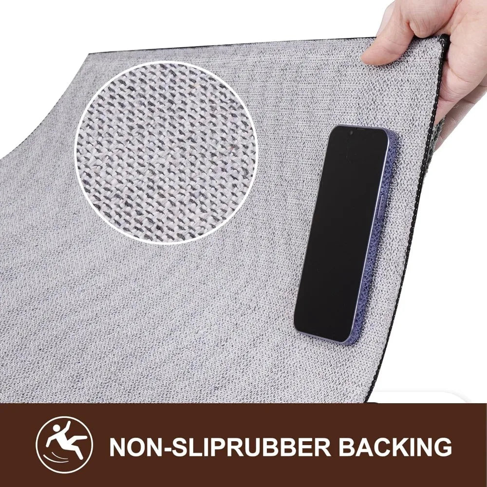 Farmhouse 6x9 Area Rug Buffalo Plaid Lodge Bear Moose Deer Living Room