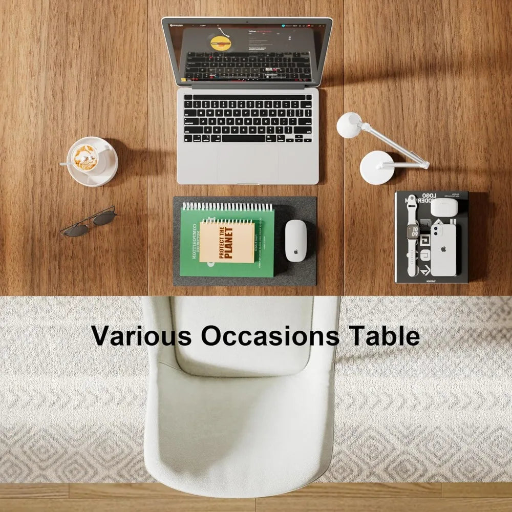 63 Inch Extendable Dining Table Modern Farmhouse for Dining Room Kitchen